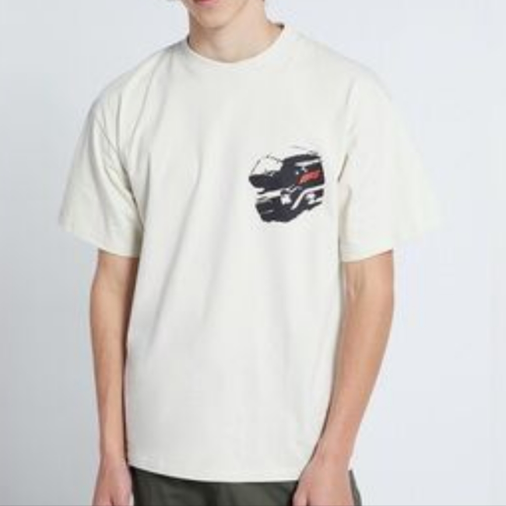 Pacsun Formula 1 Beige Short Sleeve T-shirt Size XL